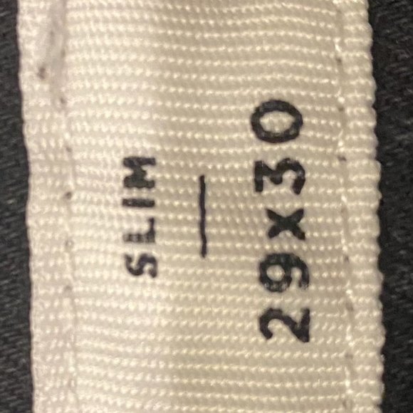 pacsun slim fit high rise 29x30 charcoal black jeans - Picture 5 of 5